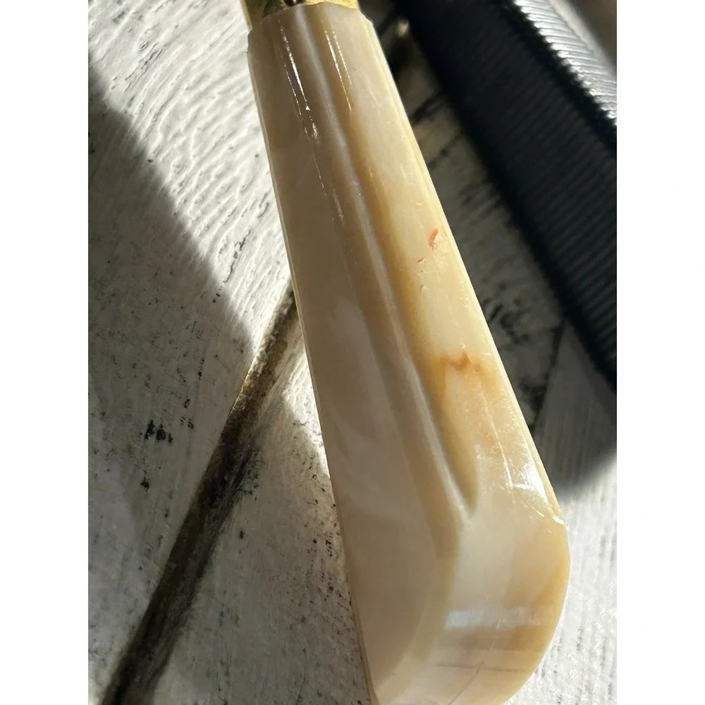 Vintage Hickok Commuter Leather Zip W/3 Old Gillette‎ Schick Razors Top Cowhide